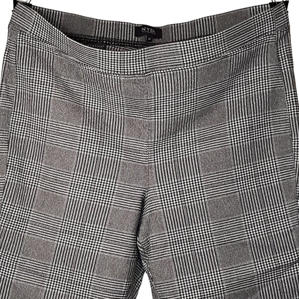 "Cropped Boot Pull On, Snow Plaid" - image 3